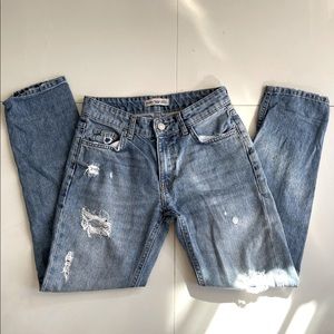 Bershka Vintage Distressed Denim